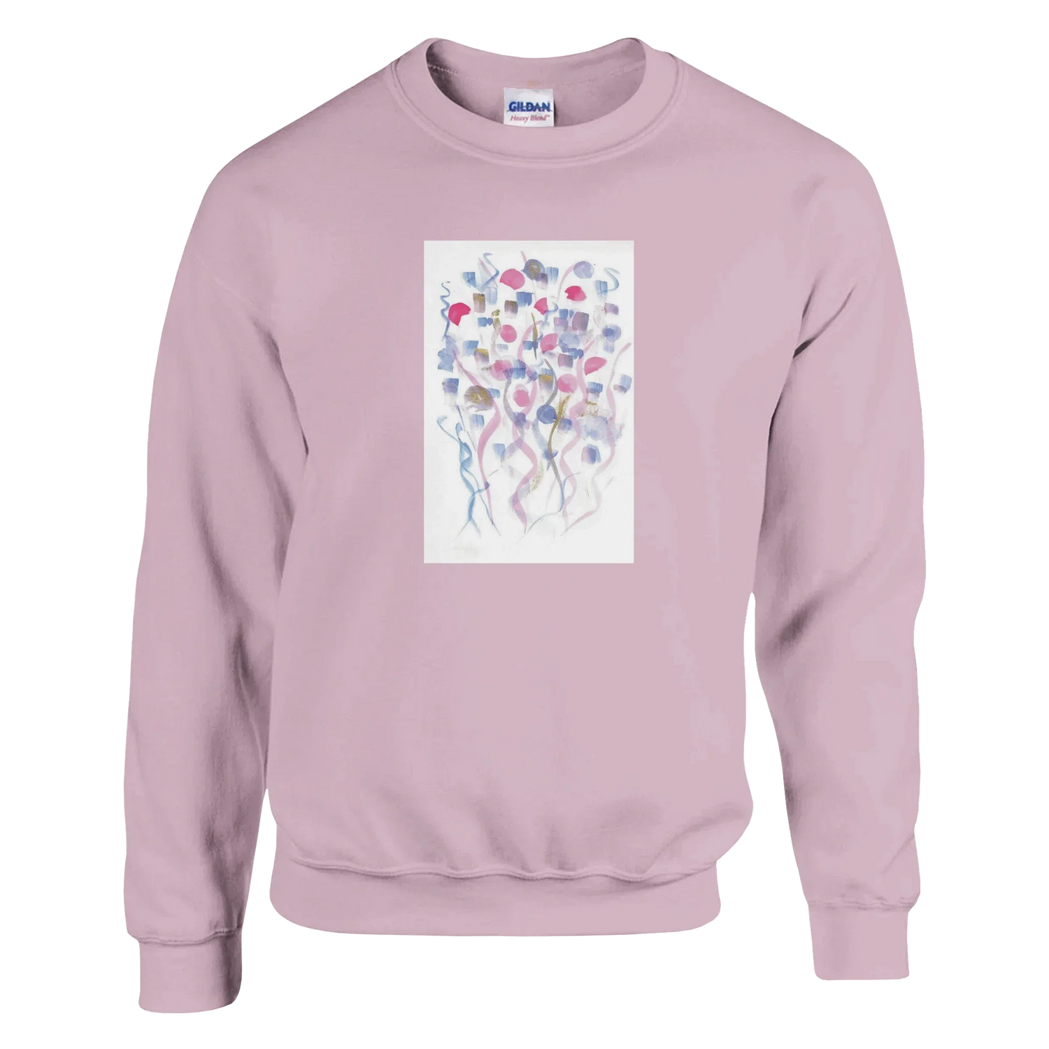 Sweatshirt Unisexe Classique Petal Drift – Impression Artistique Multicolore - Laure Leprince - Artiste Peintre
