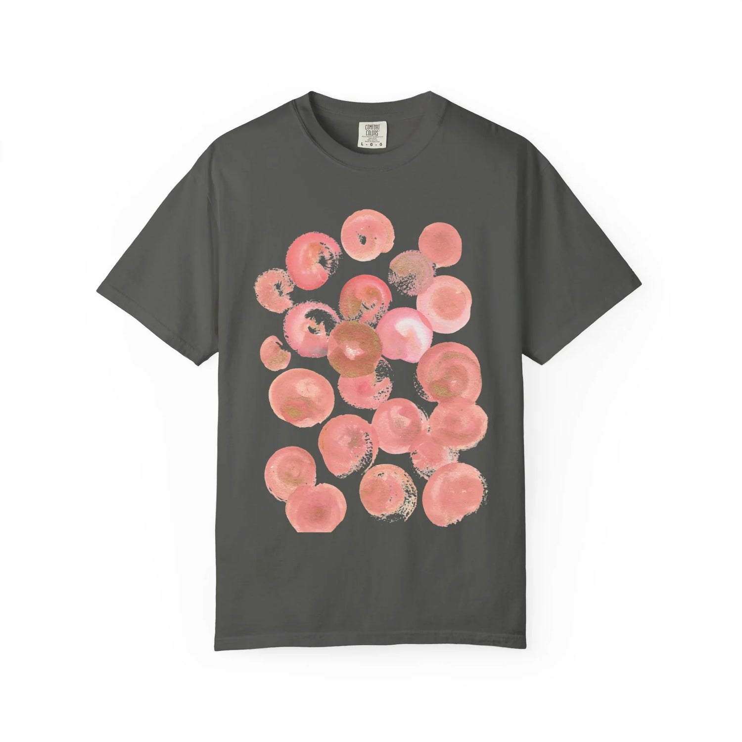 Abstract Rosee Petale T-Shirt — Bright Watercolor Square Art Tee - Laure Leprince - Artiste Peintre