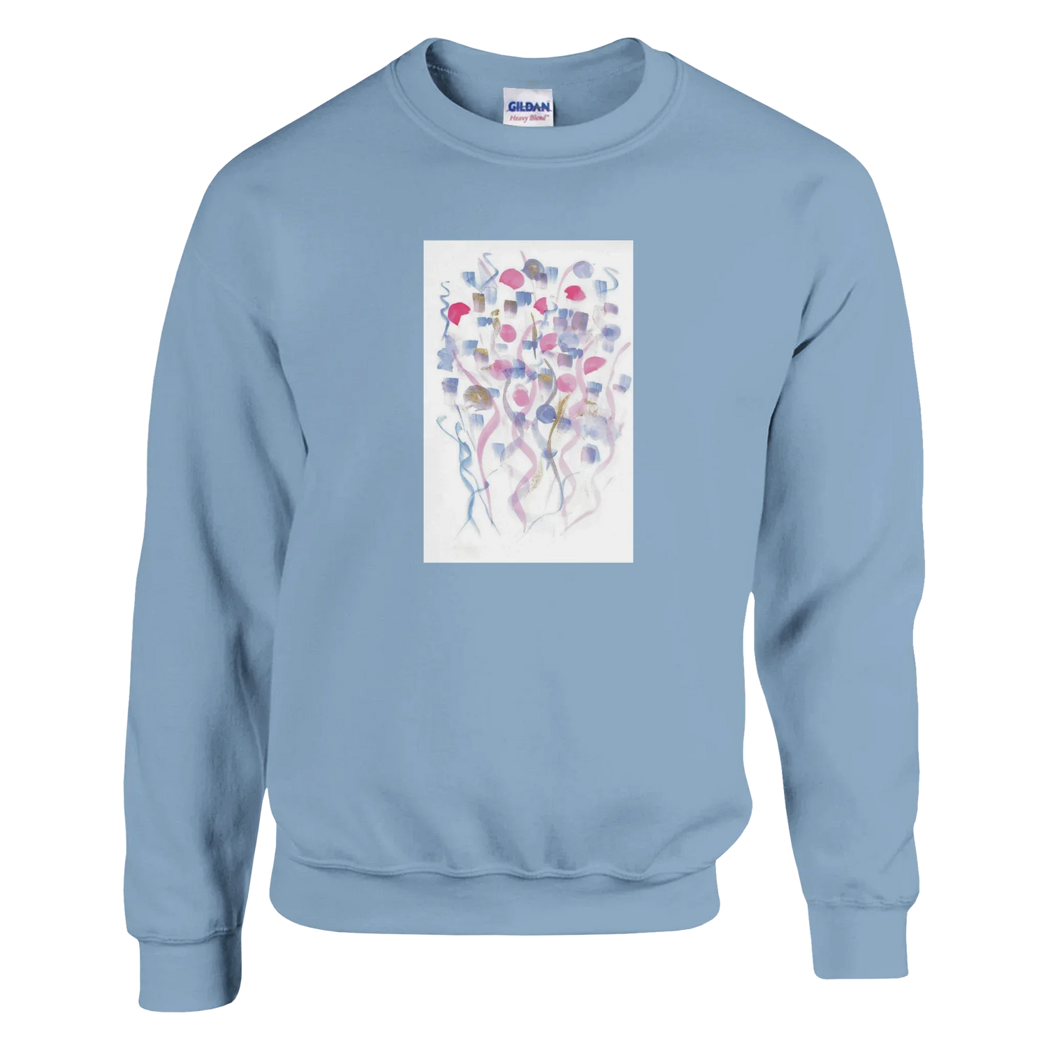 Sweatshirt Unisexe Classique Petal Drift – Impression Artistique Multicolore - Laure Leprince - Artiste Peintre