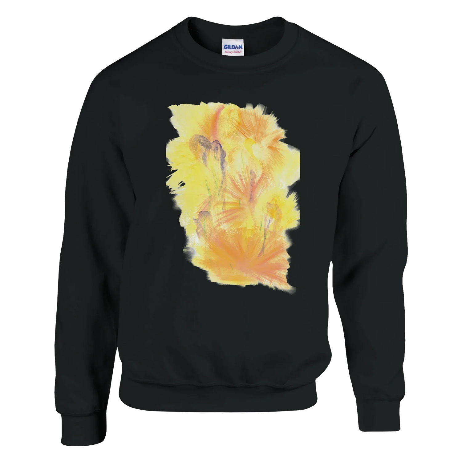 Sweatshirt Unisexe Classique Sun Whisper – Impression Artistique Multicolore - Laure Leprince - Artiste Peintre