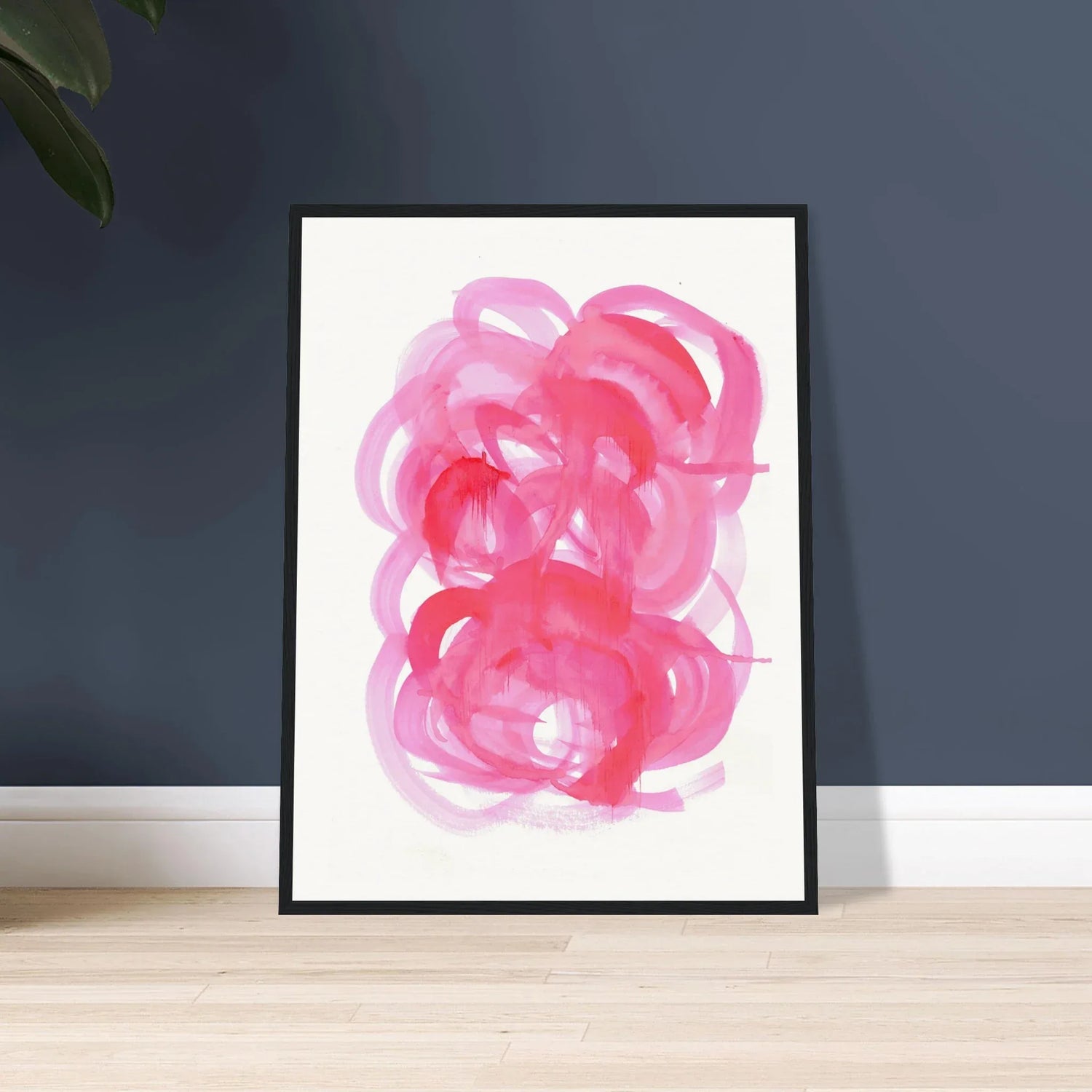 Affiche Encadrée Museum-Quality Matte Paper Wooden Framed Ruby Drift - Laure Leprince - Artiste Peintre