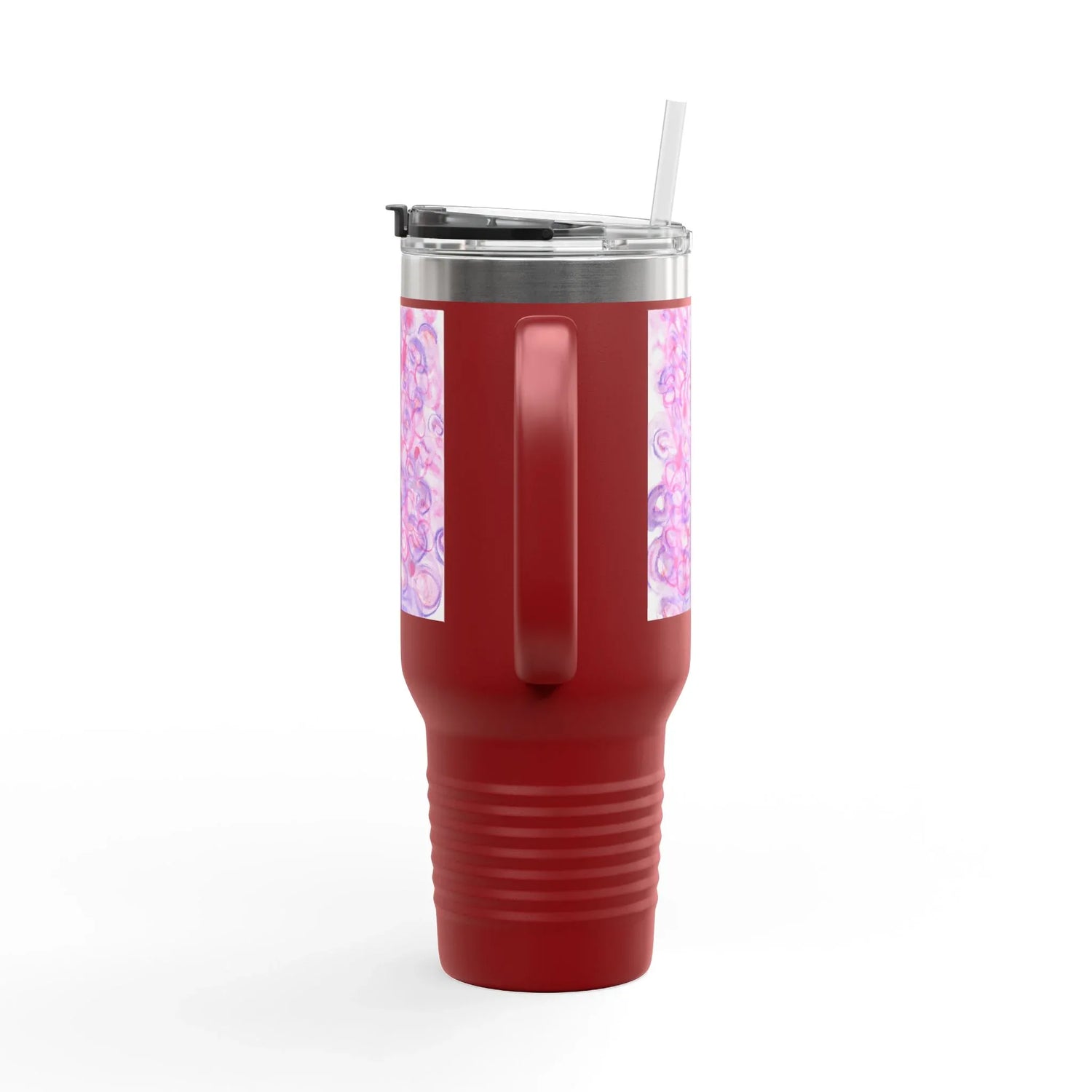 40oz Insulated Travel Mug – Floraison Intime Watercolor Design - Laure Leprince - Artiste Peintre