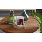 Mug en émail blanc 35 cl City Crisom Tower– Léger, vintage et résistant - Laure Leprince - Artiste Peintre