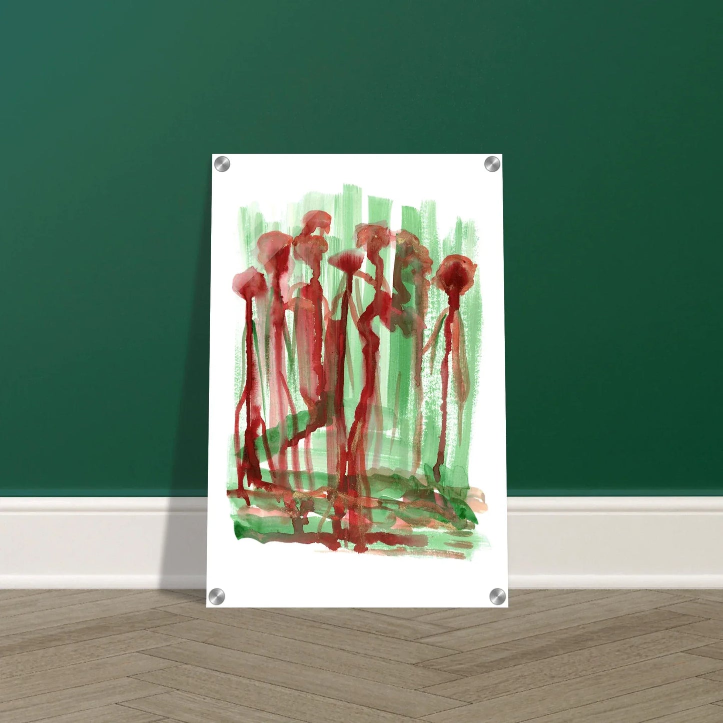 Impression sur acrylique brillante Forest Choir | Art contemporain par Laure Leprince - Laure Leprince - Artiste Peintre