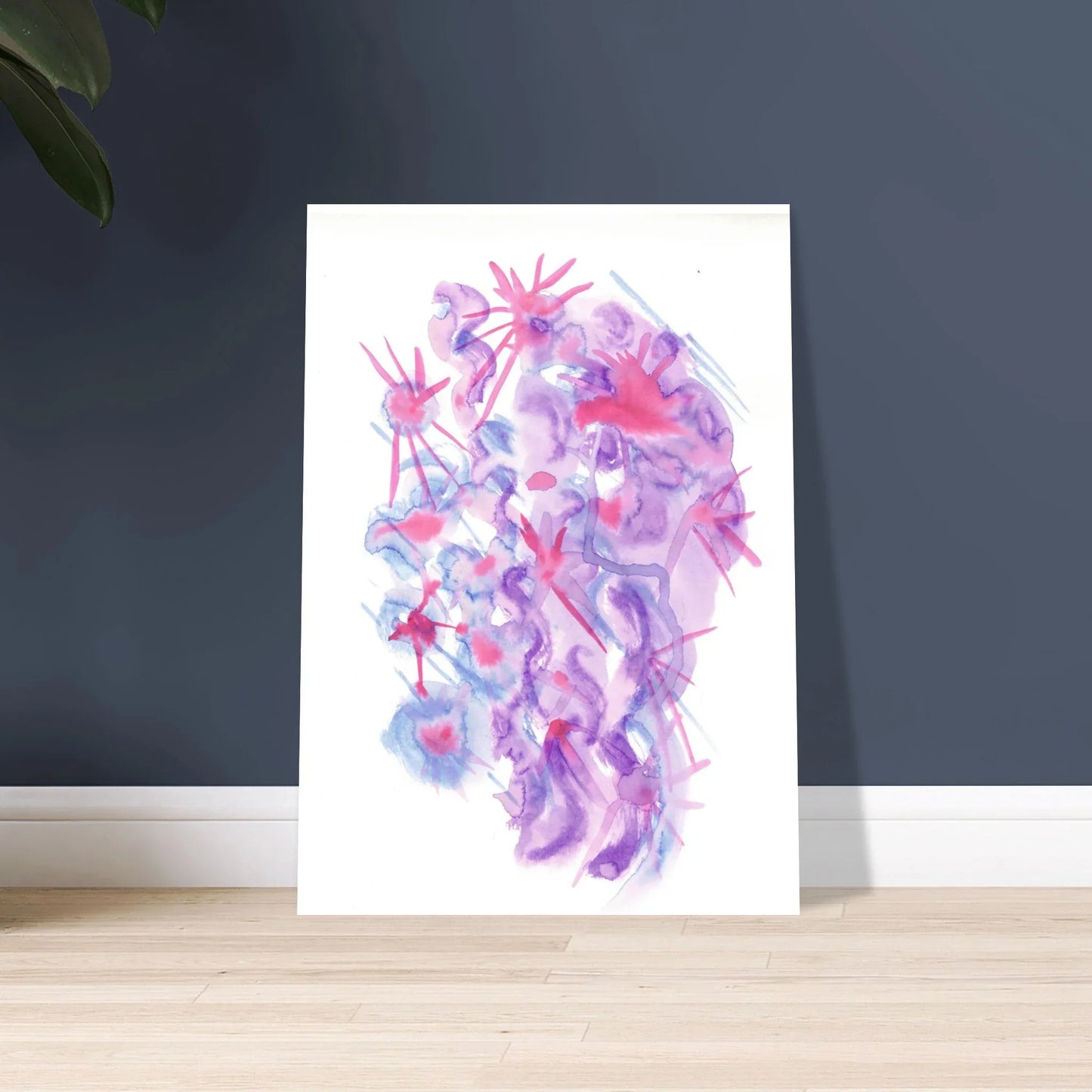 Premium Matte Paper Poster Aquarelle Originale RDJ3-16 - Laure Leprince - Artiste Peintre