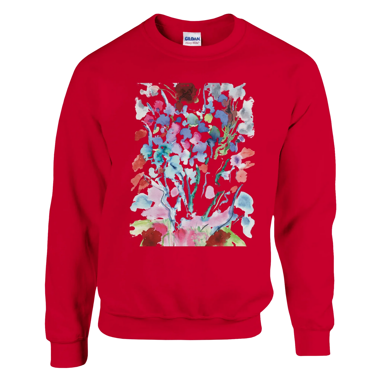Sweatshirt Unisexe Classique Flora l– Impression Artistique Multicolore | Premium Cotton Blend - Laure Leprince - Artiste Peintre