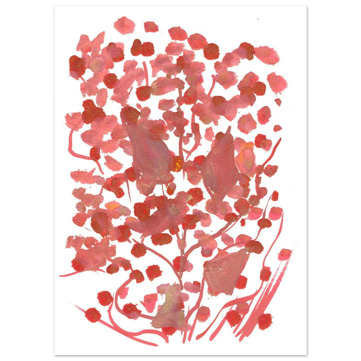 Premium Matte Paper Poster Aquarelle Originale RDJ3-5 - Laure Leprince - Artiste Peintre