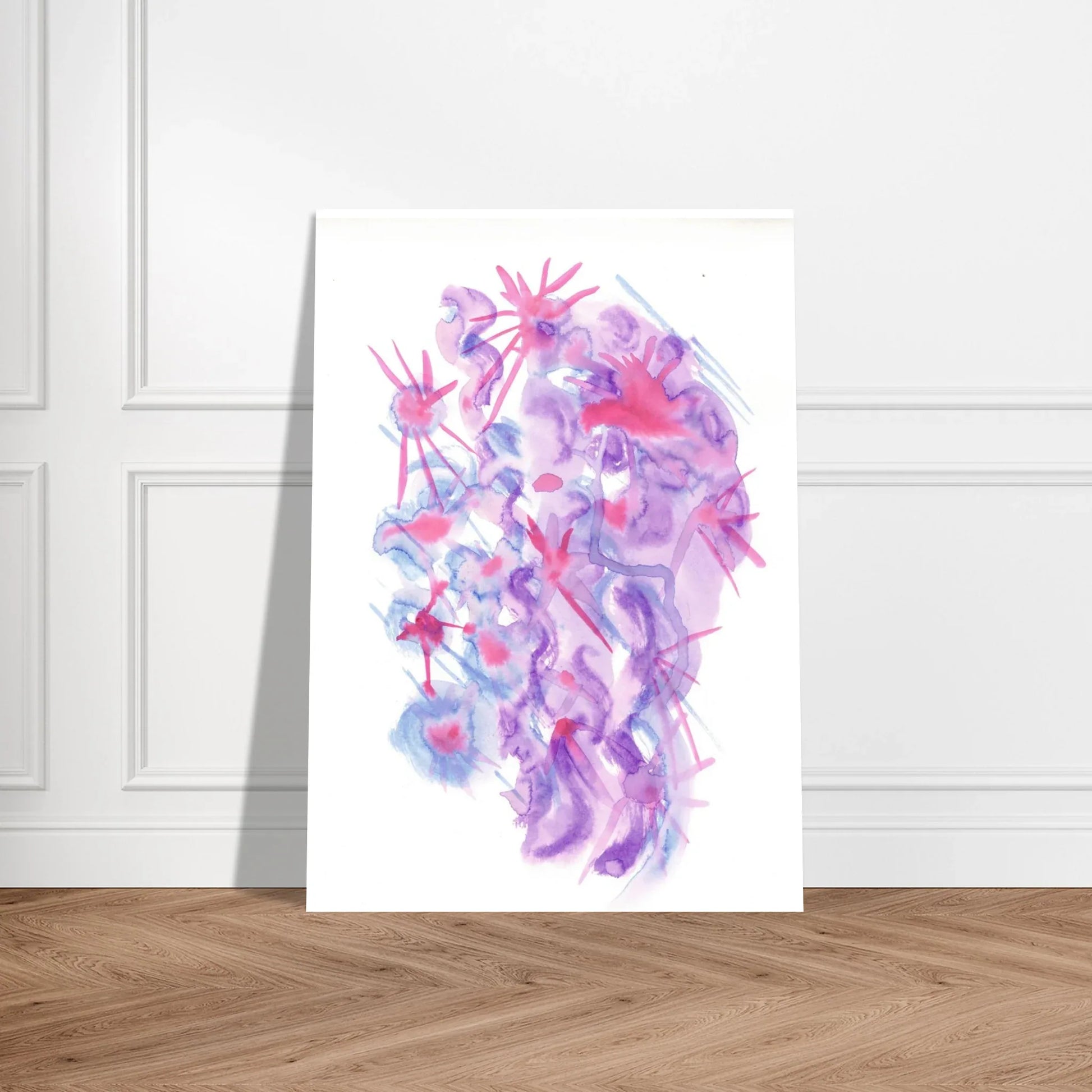 Premium Matte Paper Poster Aquarelle Originale RDJ3-16 - Laure Leprince - Artiste Peintre