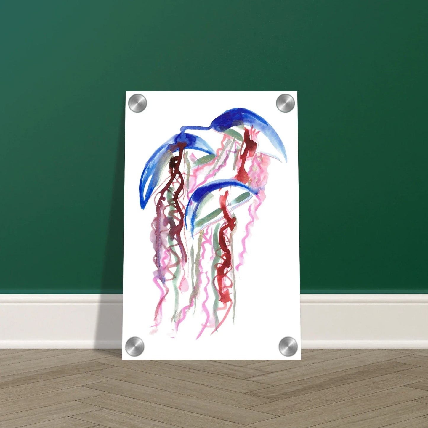 impression sur acrylique brillant Coral Dance contemporain par Laure Leprince - Laure Leprince - Artiste Peintre