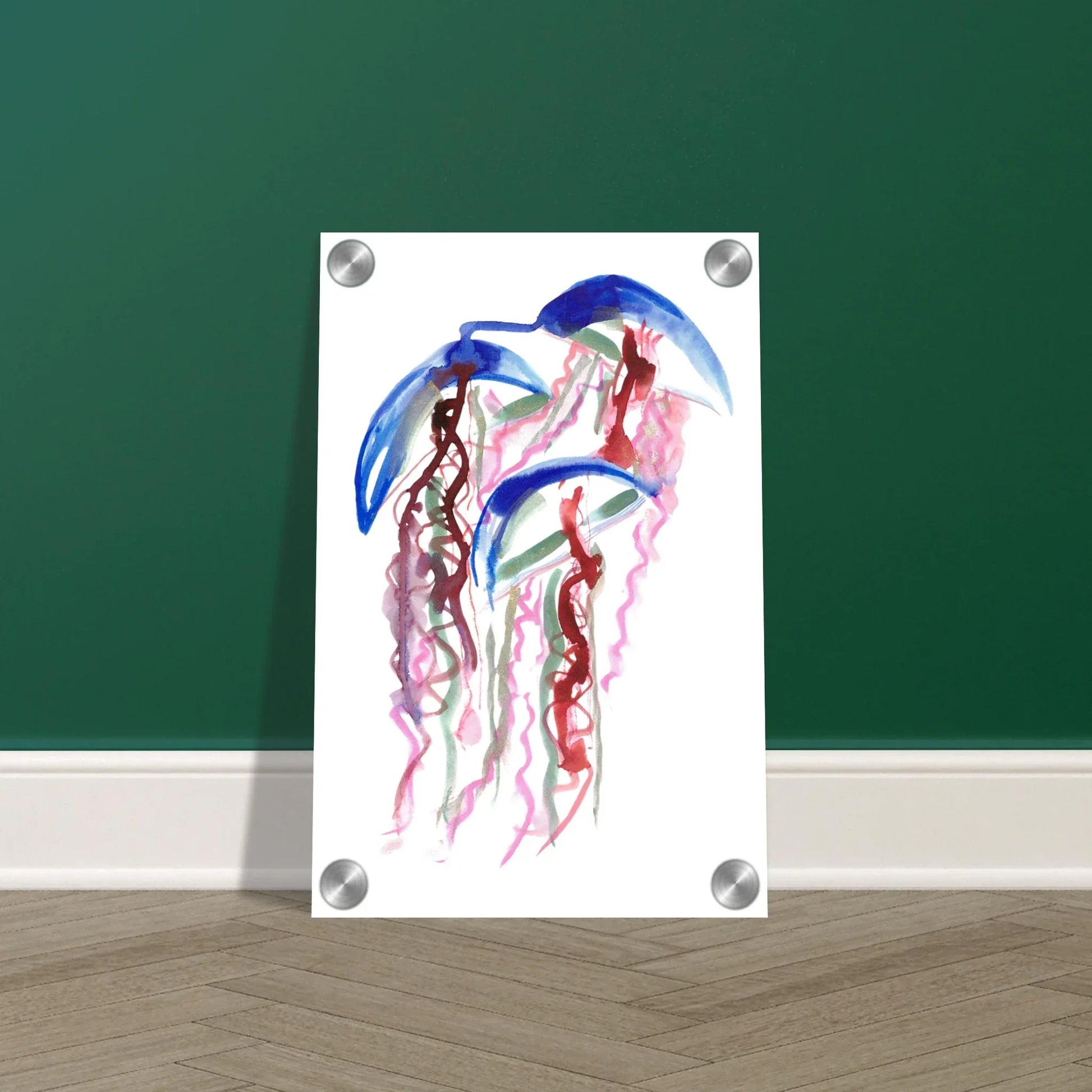 impression sur acrylique brillant Coral Dance contemporain par Laure Leprince - Laure Leprince - Artiste Peintre