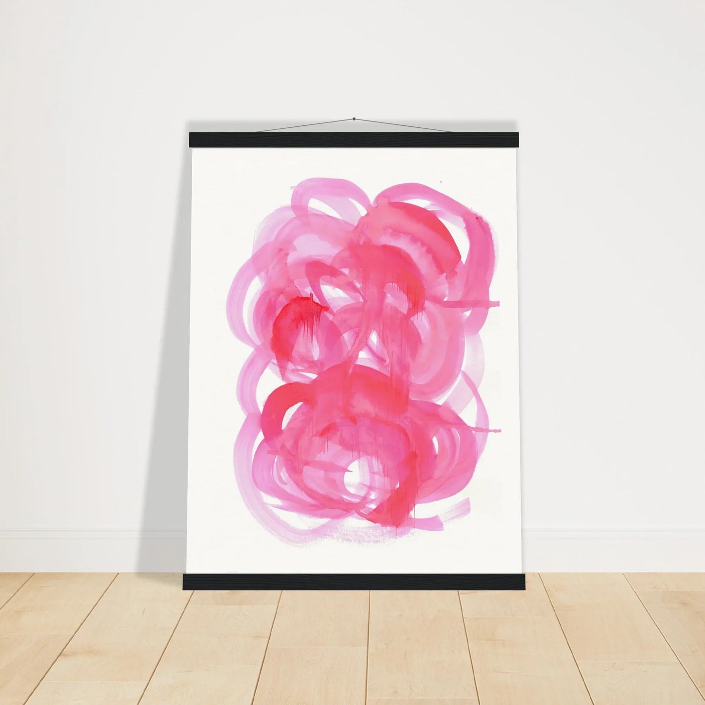 Museum-Quality Matte Paper Poster with Hanger Ruby Drift - Laure Leprince - Artiste Peintre