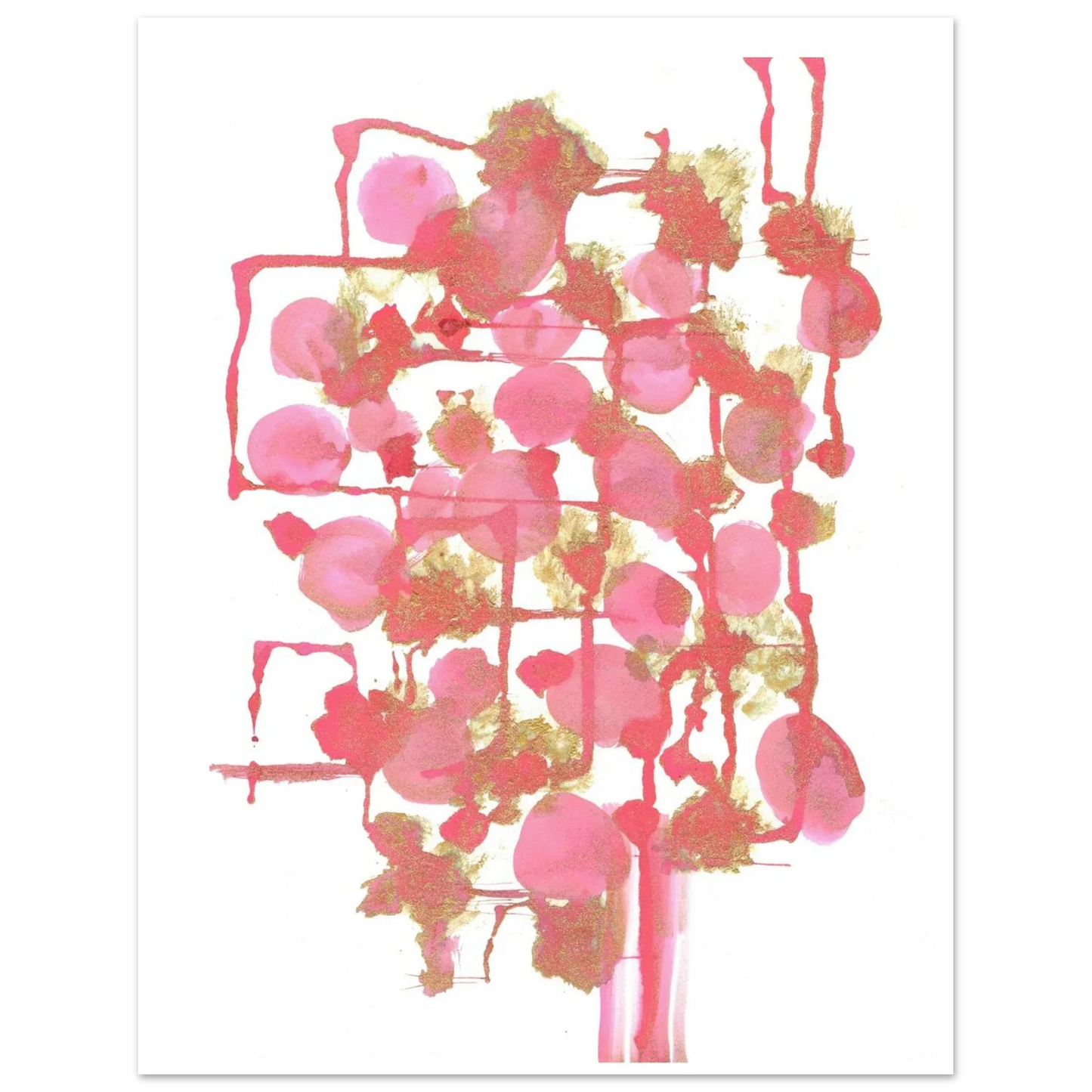 Premium Matte Paper Poster Aquarelle Originale RDJ3-11 - Laure Leprince - Artiste Peintre
