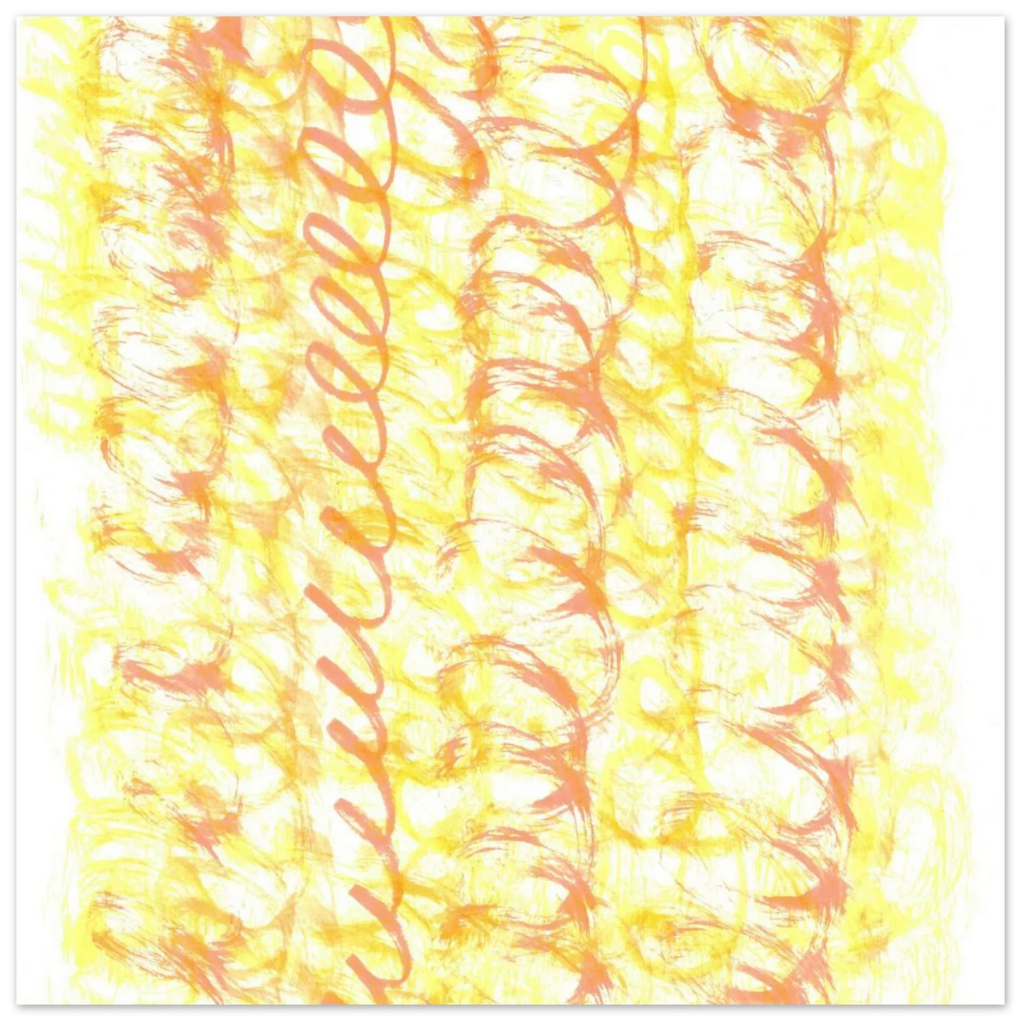 Sun-Kissed Abstract Swirls: Premium Matte Paper Poster - Vibrant Aquarelle Art for Any Space - Laure Leprince - Artiste Peintre