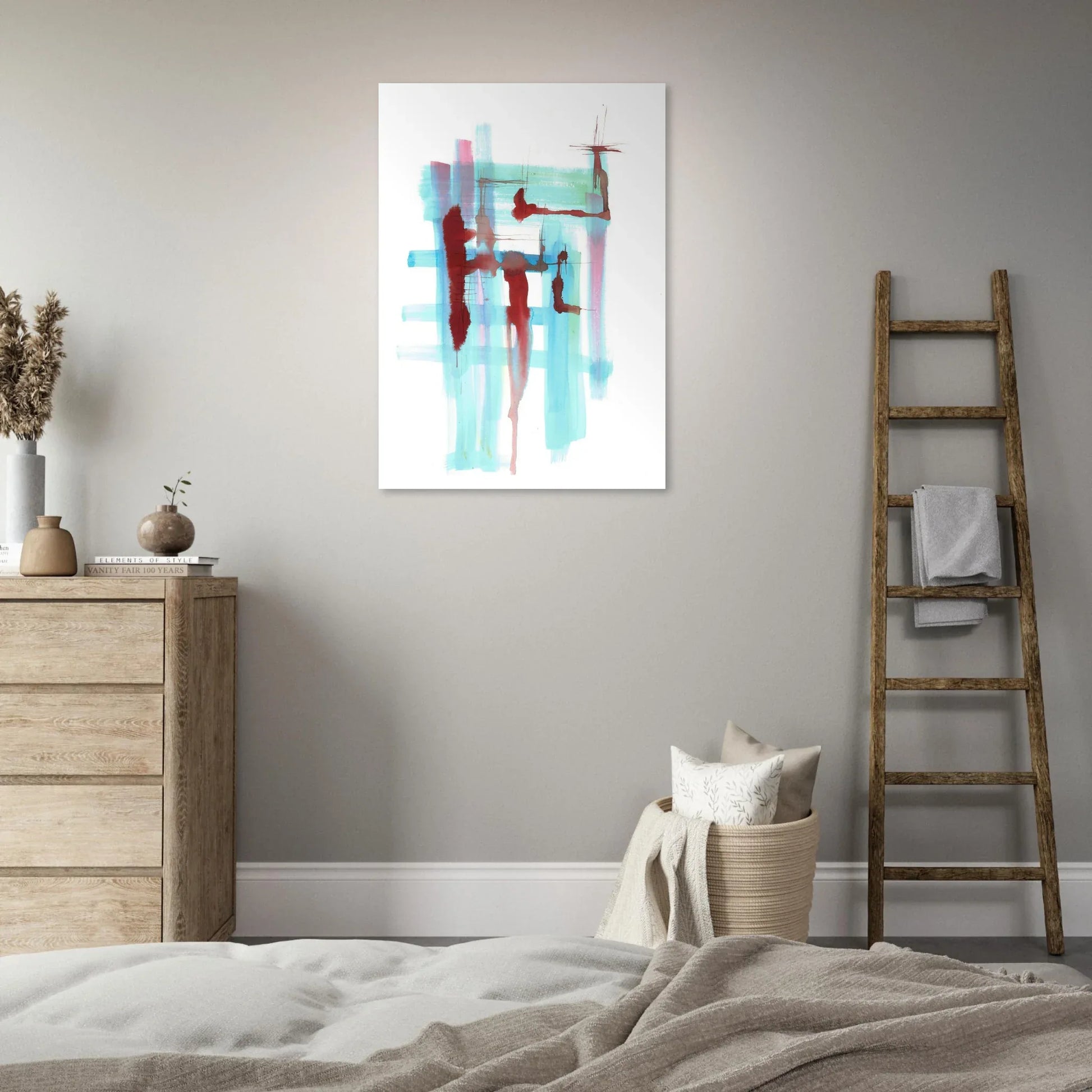 Premium Matte Paper Poster Aquarelle Originale RDJ3-10 - Laure Leprince - Artiste Peintre