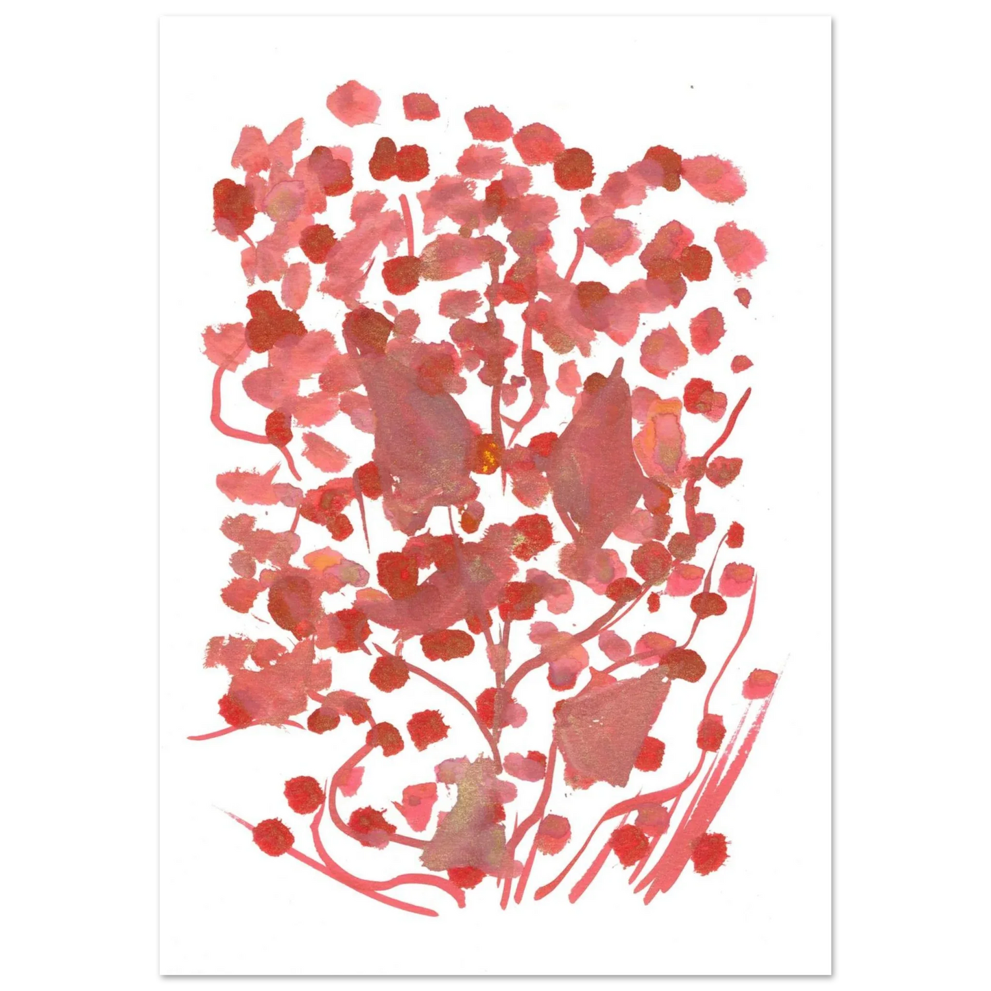 Premium Matte Paper Poster Aquarelle Originale RDJ3-5 - Laure Leprince - Artiste Peintre