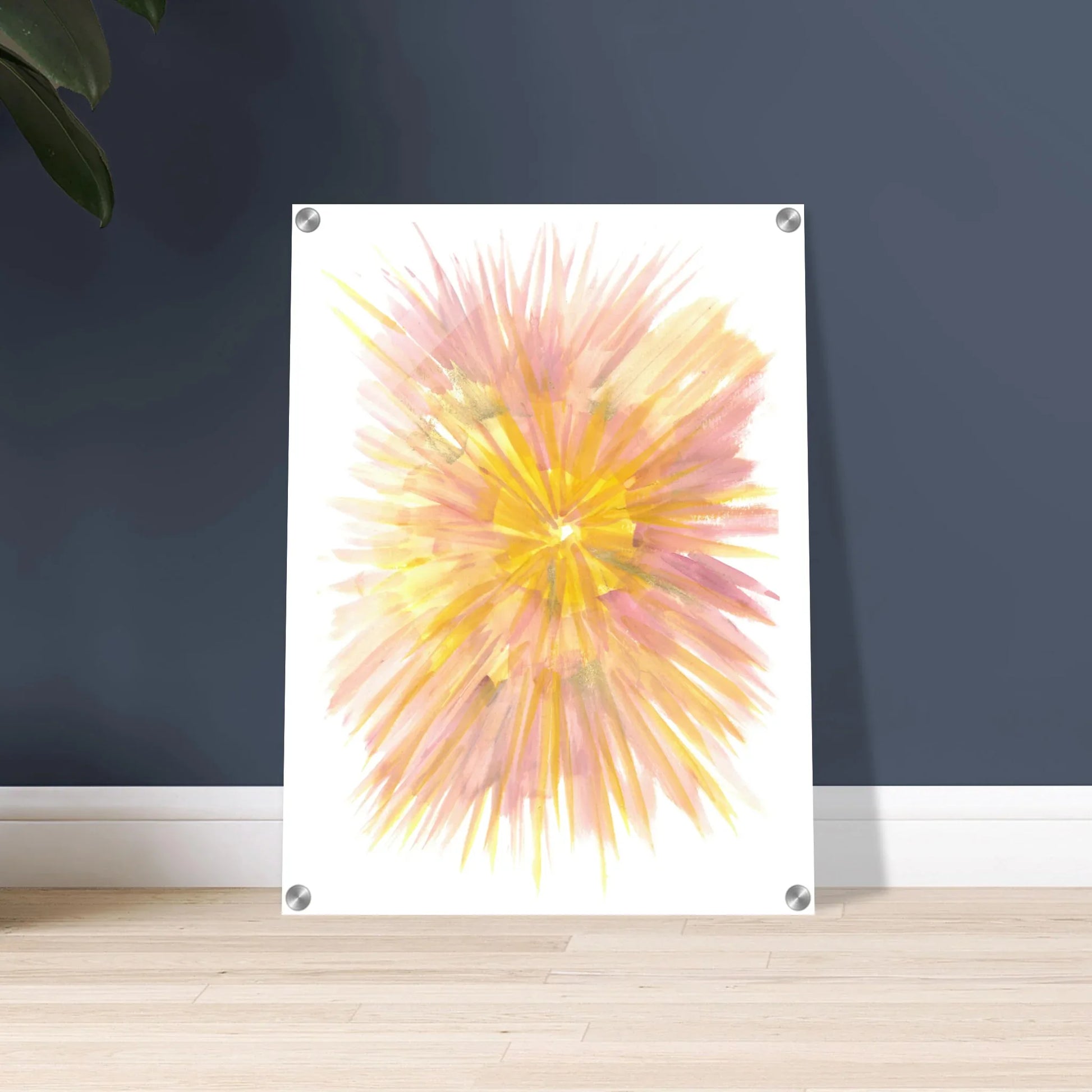 Impression sur acrylique brillante Solar Bloom | Art contemporain par Laure Leprince - Laure Leprince - Artiste Peintre