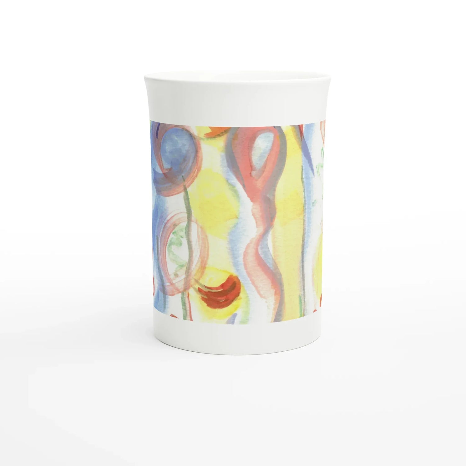 Mug en porcelaine blanche 30 cl Urban Parade – Élégance et finesse intemporelle - Laure Leprince - Artiste Peintre
