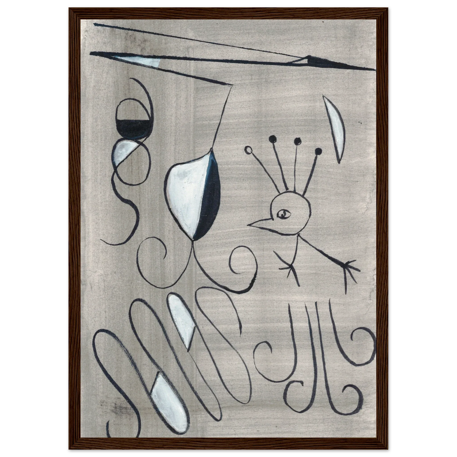 Affiche encadrée bois | Papier mat qualité musée | Aquarelle originale Laure Leprince - Laure Leprince - Artiste Peintre