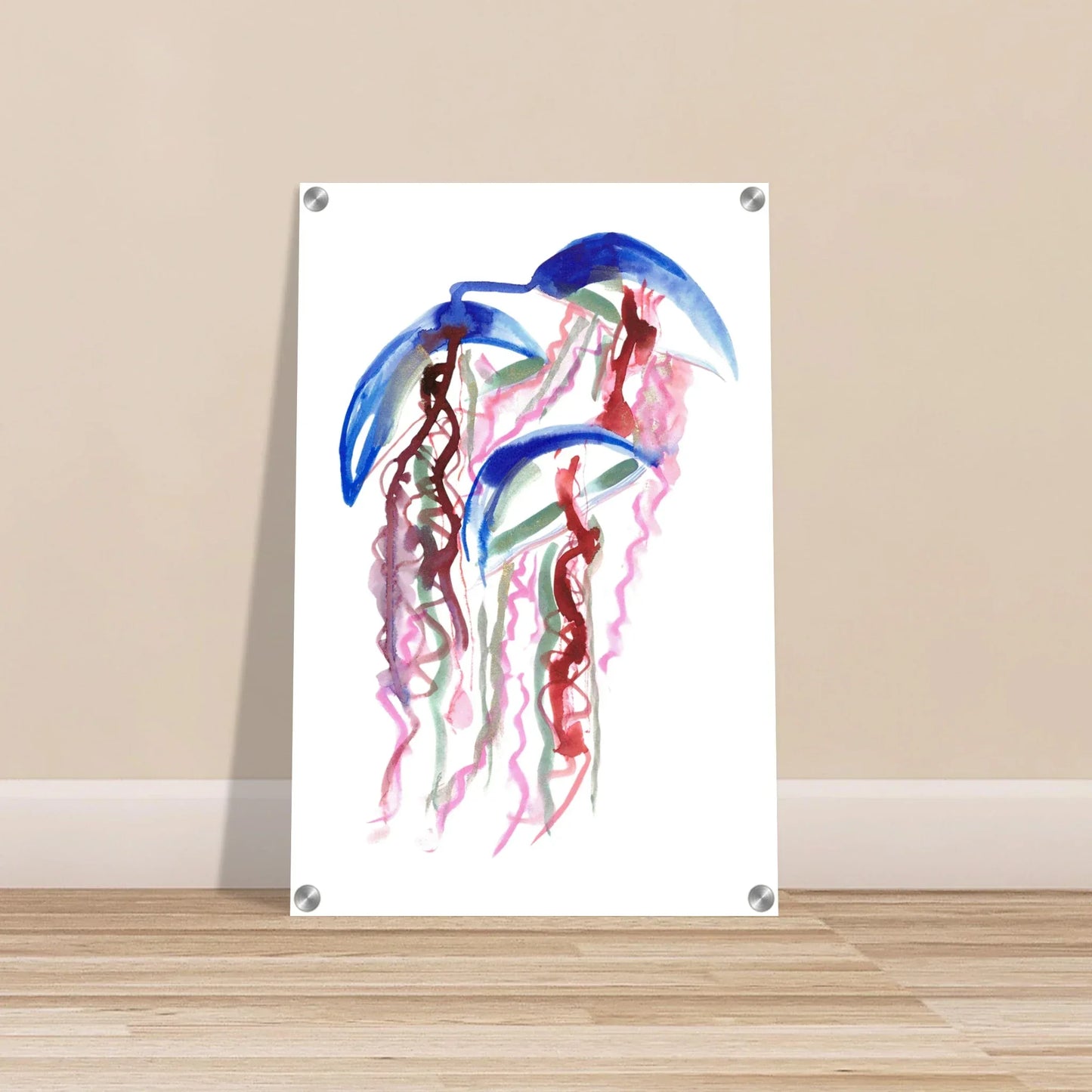 impression sur acrylique brillant Coral Dance contemporain par Laure Leprince - Laure Leprince - Artiste Peintre