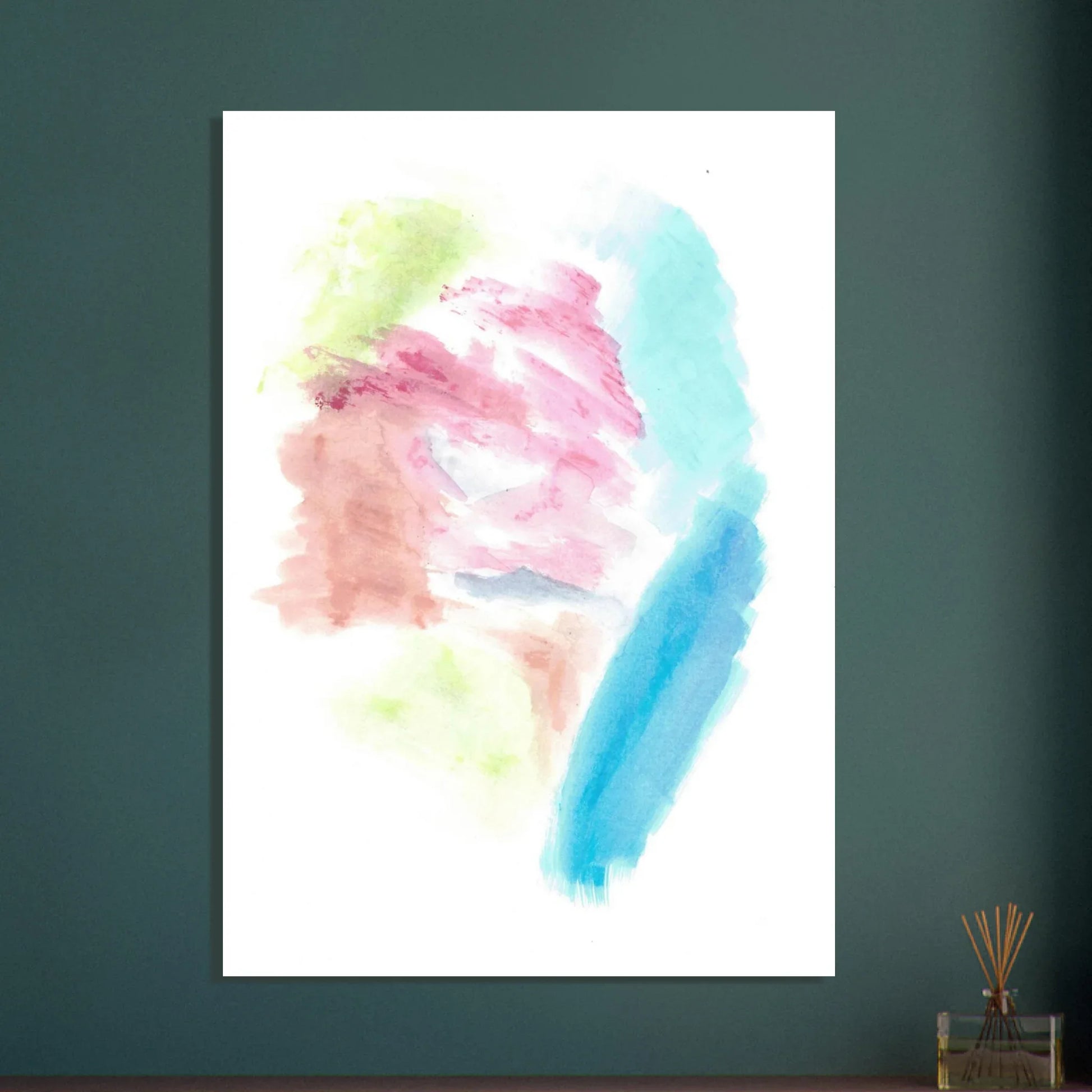 Premium Matte Paper Poster Aquarelle Originale RDJ3-3 - Laure Leprince - Artiste Peintre