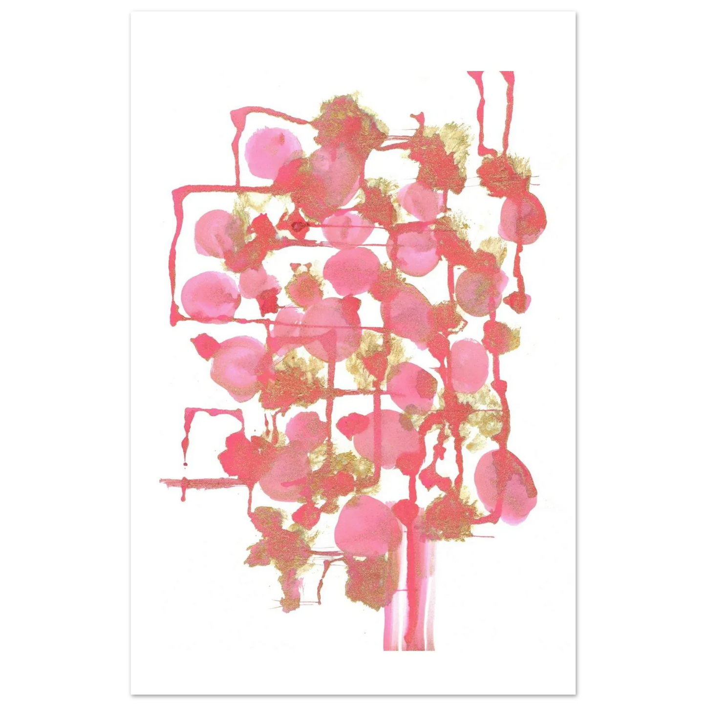 Premium Matte Paper Poster Aquarelle Originale RDJ3-11 - Laure Leprince - Artiste Peintre