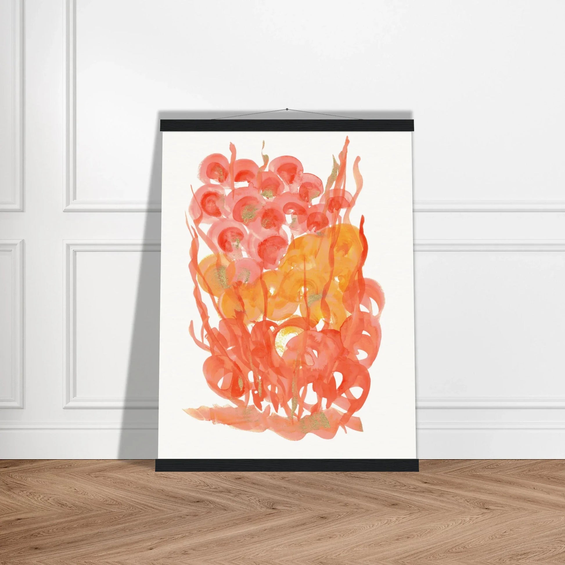 Museum-Quality Matte Paper Poster with Hanger Sunrice Flora - Laure Leprince - Artiste Peintre