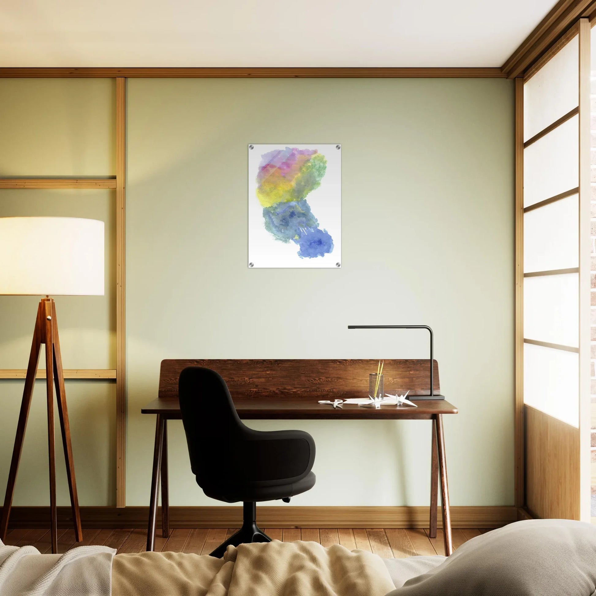 Impression sur acrylique brillante Aurora Drift| Art contemporain par Laure Leprince - Laure Leprince - Artiste Peintre