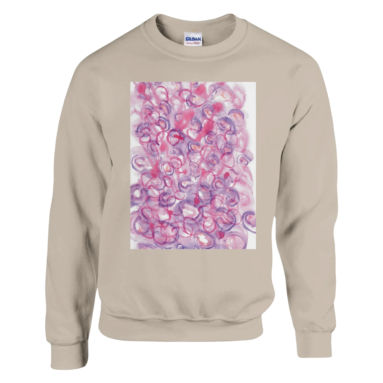 Sweatshirt Unisexe Classique Floraison intime– Impression Artistique Multicolore - Laure Leprince - Artiste Peintre