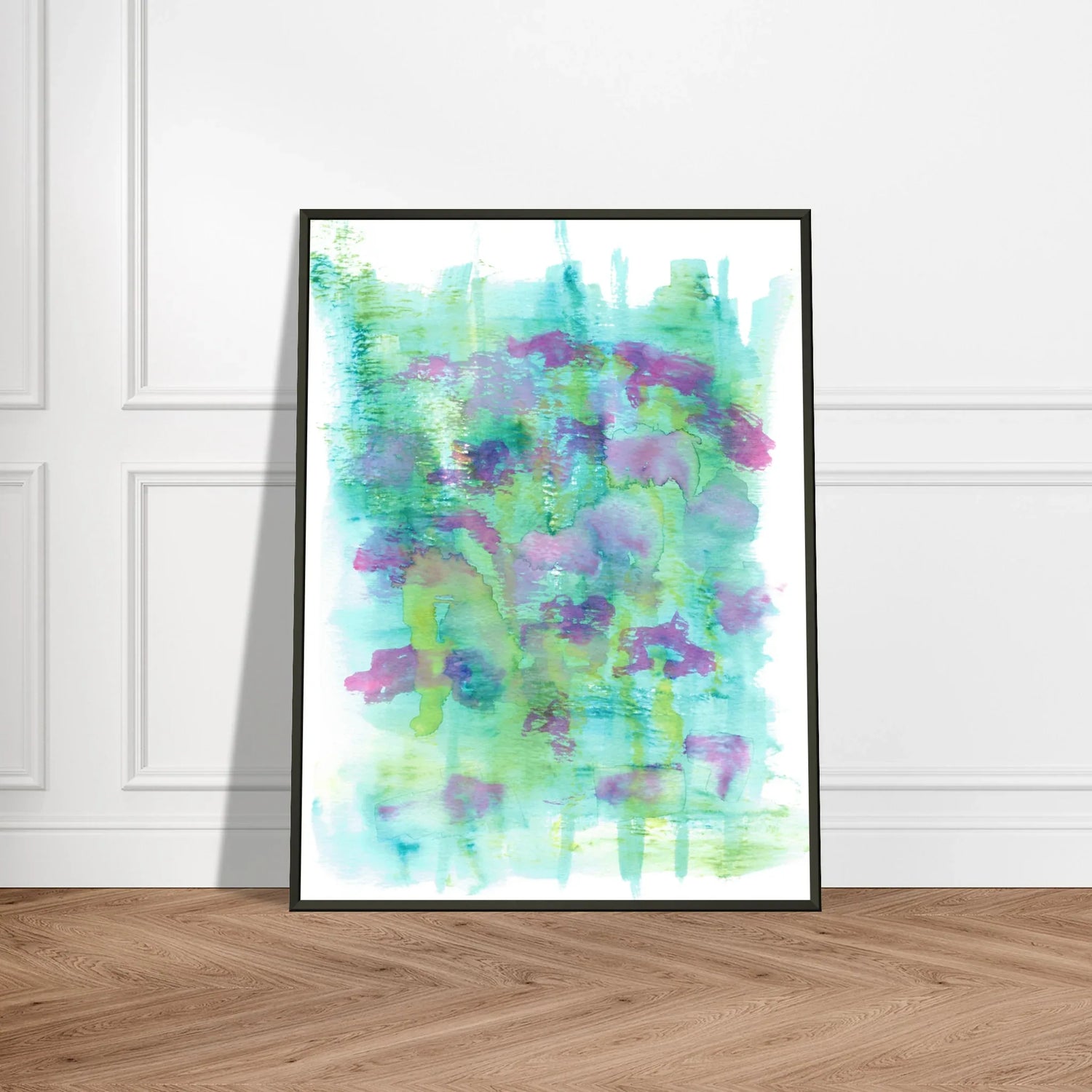 Classic Semi-Glossy Paper Metal Framed Poste Eclosions Sauvages - Laure Leprince - Artiste Peintre