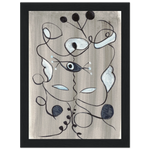 Affiche encadrée bois | Papier mat qualité musée | Aquarelle originale Laure Leprince - Laure Leprince - Artiste Peintre