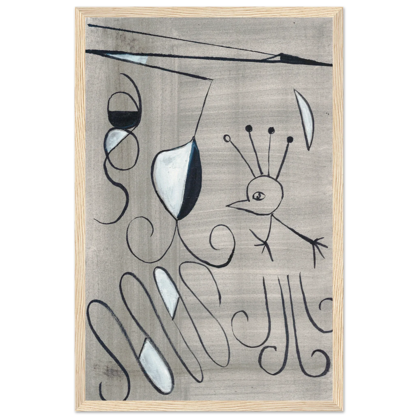 Affiche encadrée bois | Papier mat qualité musée | Aquarelle originale Laure Leprince - Laure Leprince - Artiste Peintre