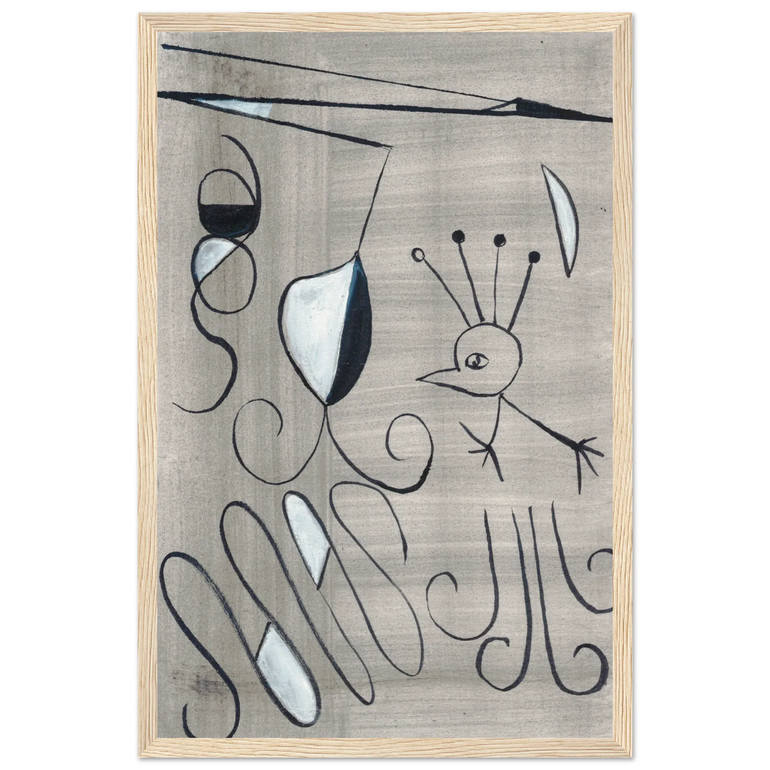 Affiche encadrée bois | Papier mat qualité musée | Aquarelle originale Laure Leprince - Laure Leprince - Artiste Peintre