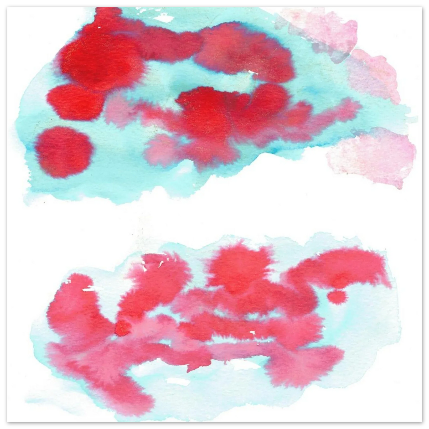 Premium Matte Paper Poster Aquarelle Originale RDJ3-7 - Laure Leprince - Artiste Peintre