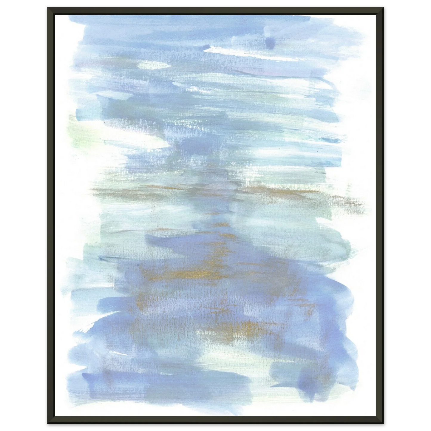 Classic Semi-Glossy Paper Metal Framed Poster Silent Water - Laure Leprince - Artiste Peintre