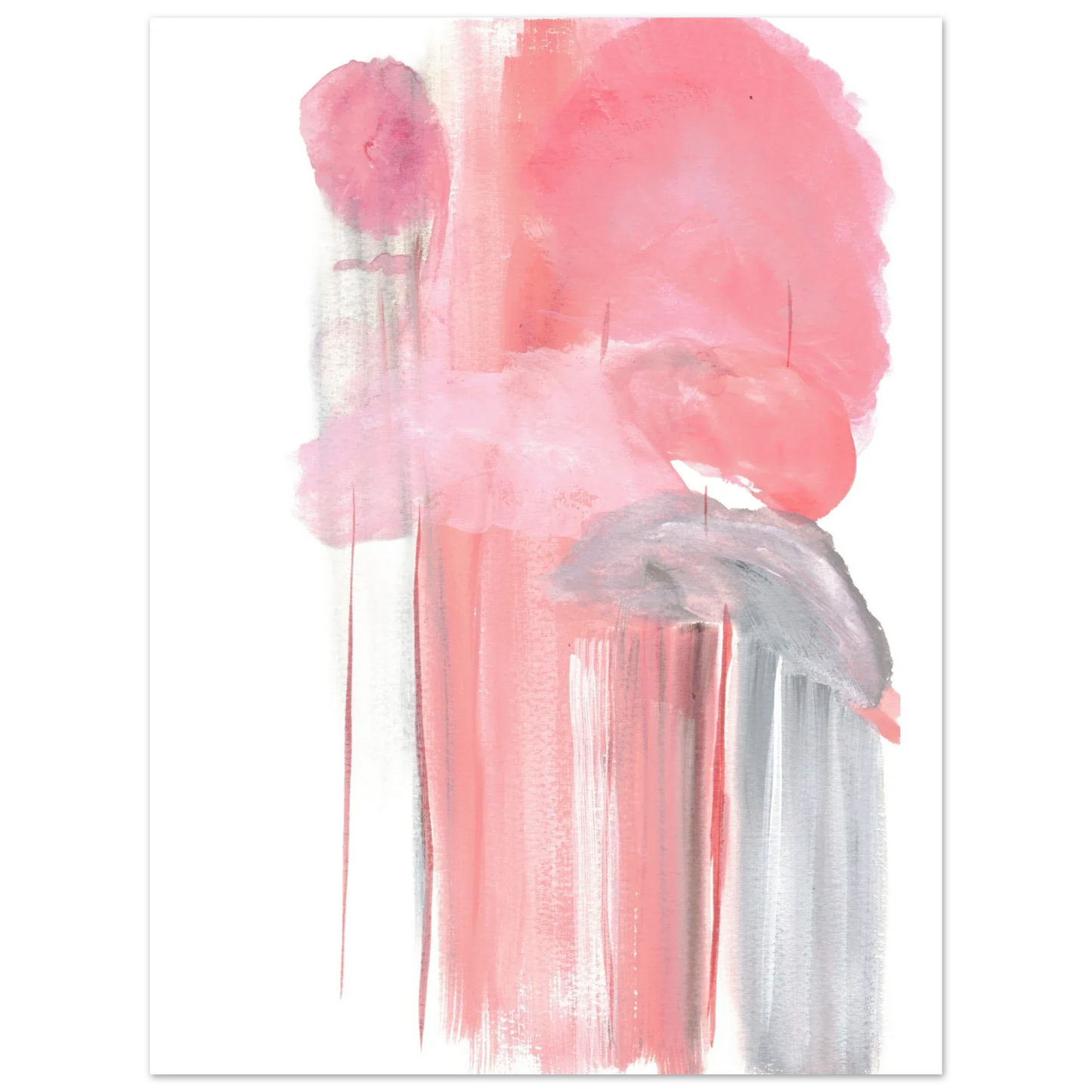 Affiche Premium Papier Mat Blush Cascade – Par l'Artiste Cotée Laure Leprince - Laure Leprince - Artiste Peintre