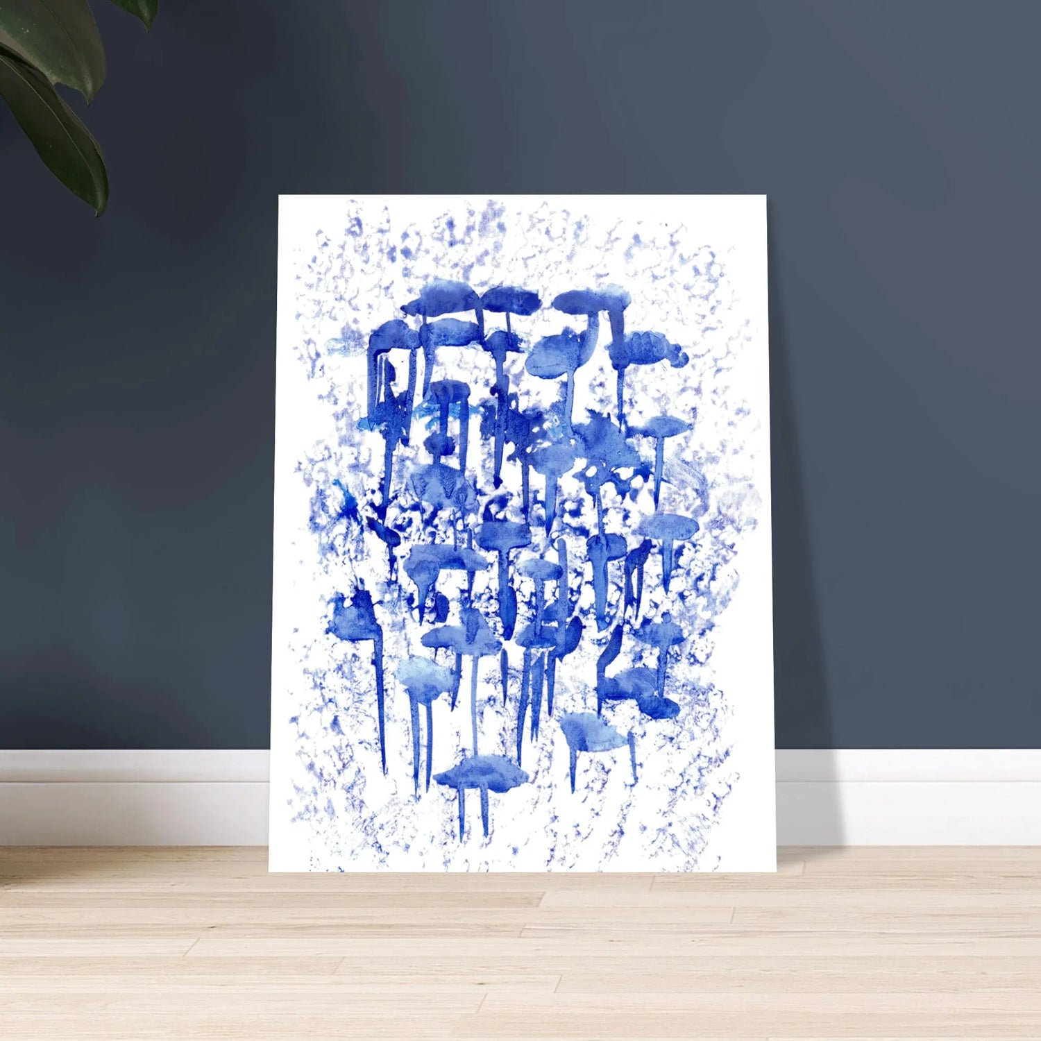 Affiche premium sur papier mat Forêt Indigo – Art mural de qualité supérieure - Laure Leprince - Artiste Peintre