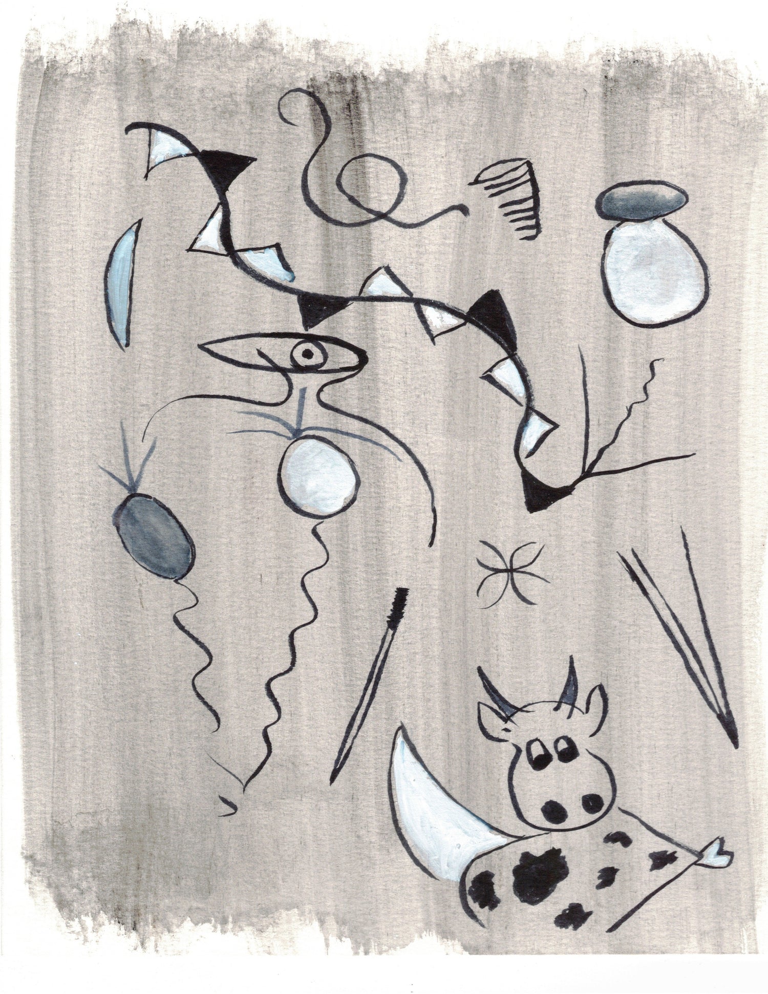 Aquarelle originale Course landaise