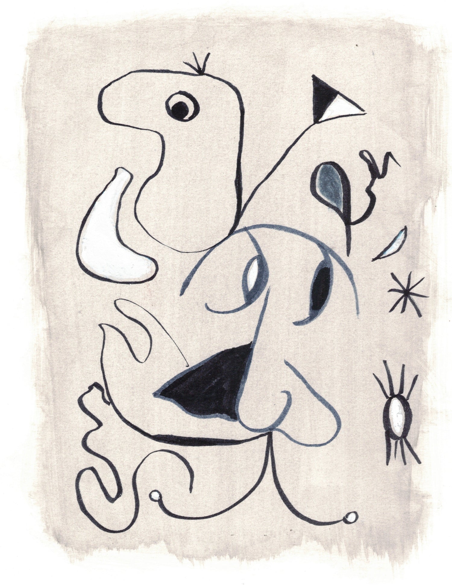 Aquarelle originale L'homme