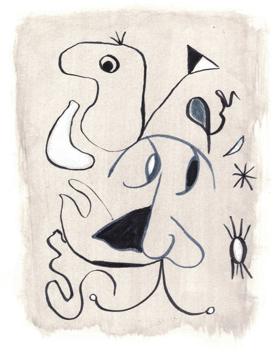 Aquarelle originale L'homme