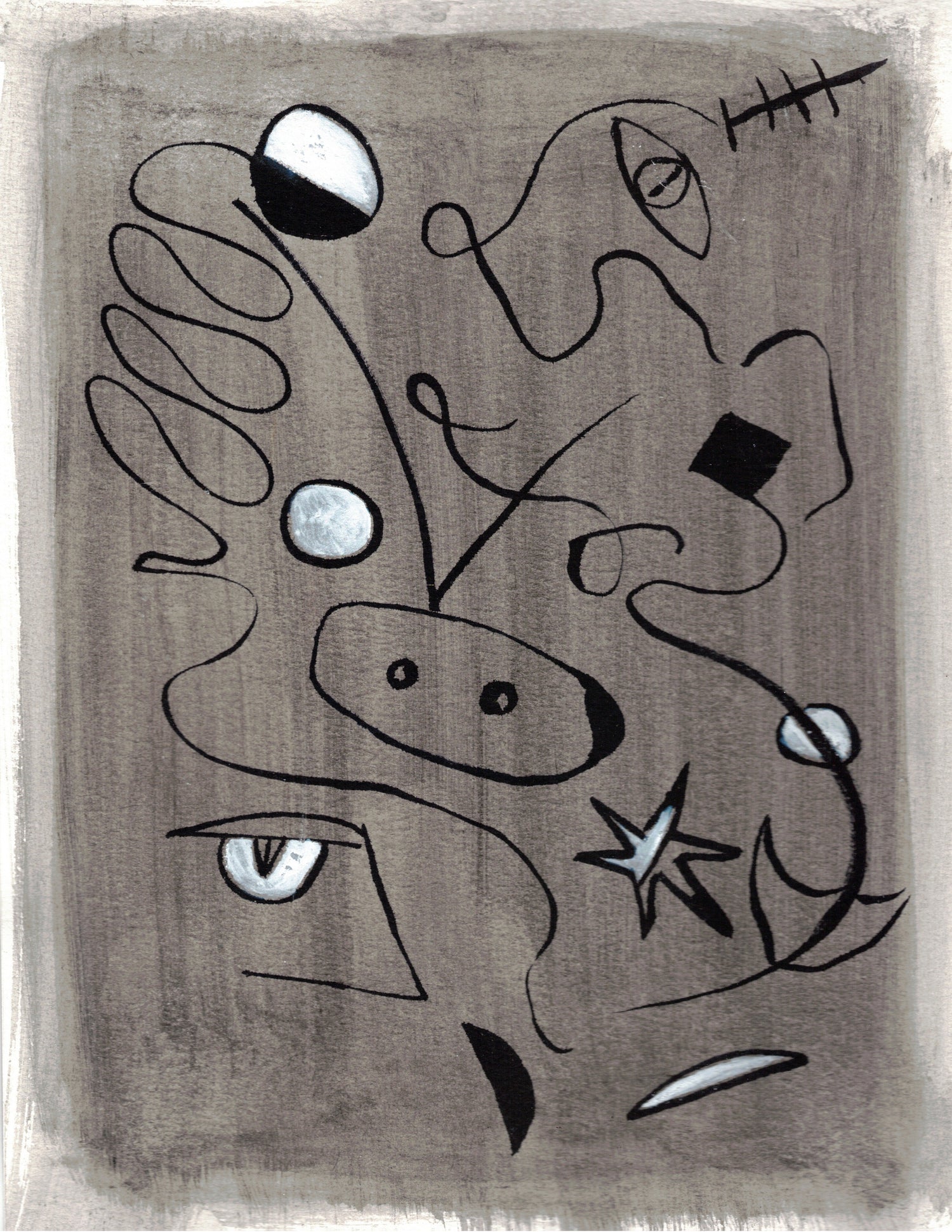Aquarelle originale Le Taureau