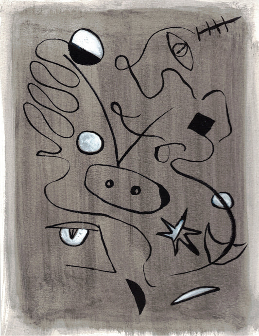Aquarelle originale Le Taureau