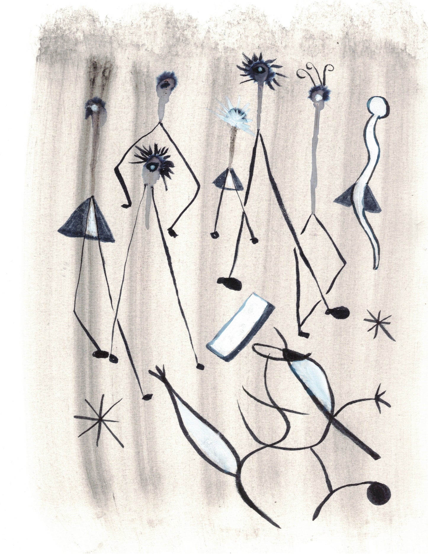 Aquarelle originale Danseur Etoile