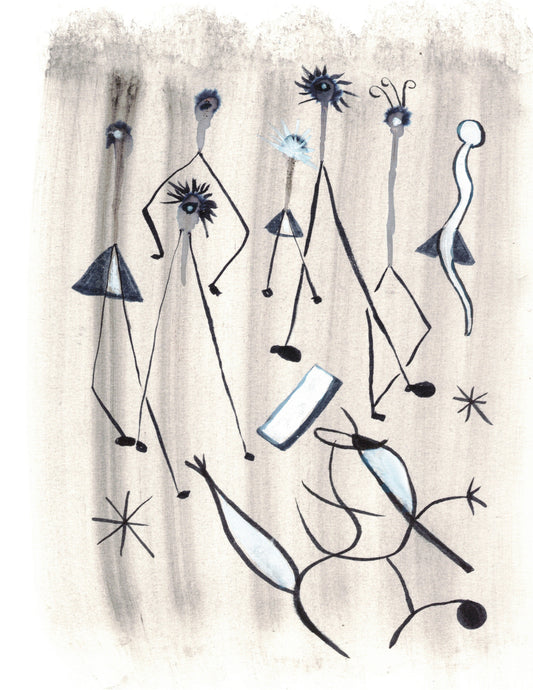 Aquarelle originale Danseur Etoile