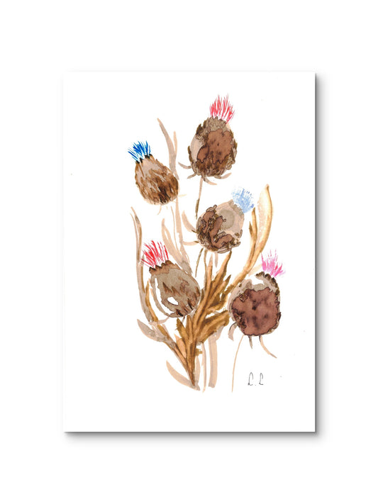 🎨 Boutons séchés – Aquarelle florale intuitive par Laure Leprince