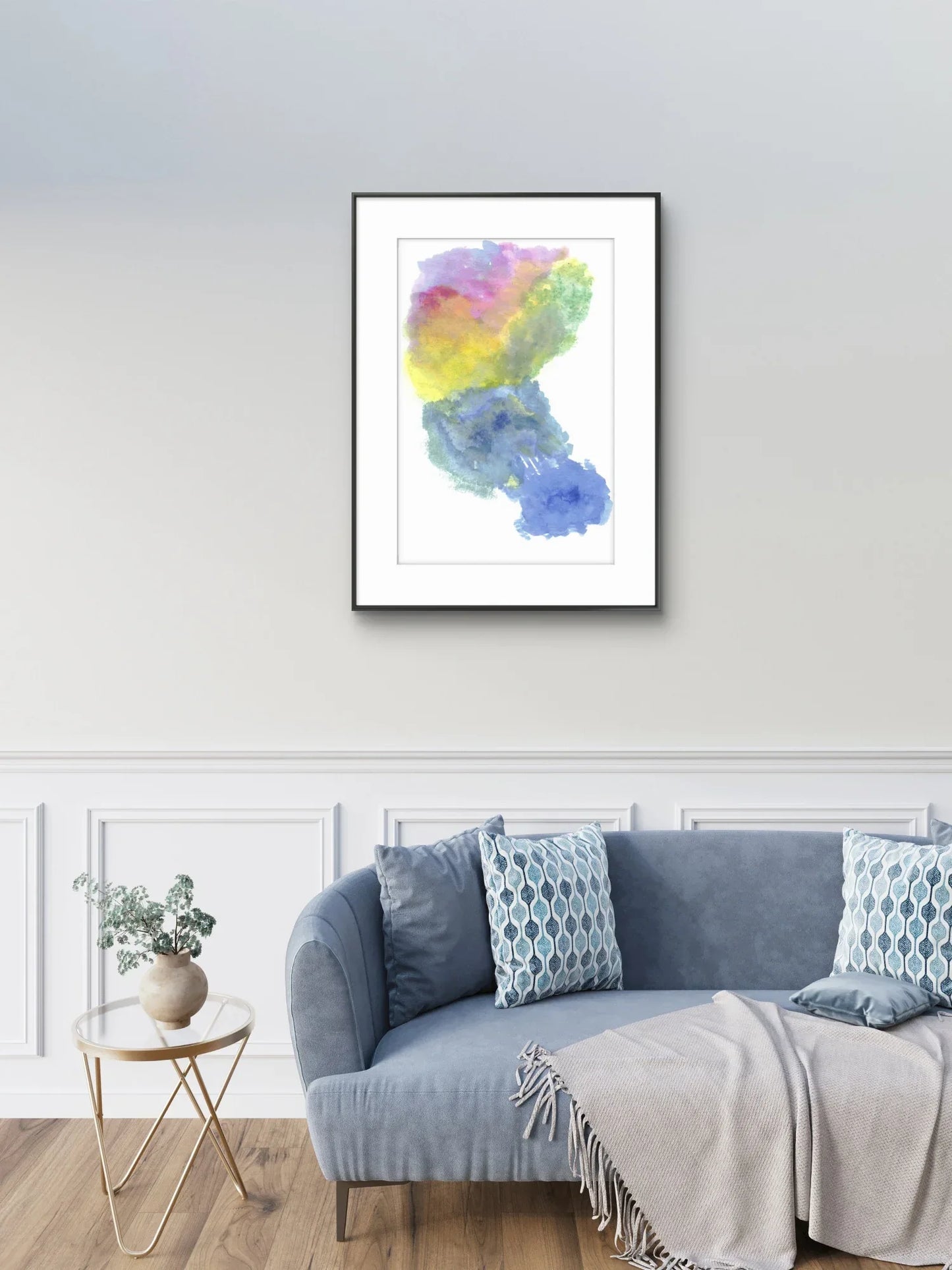 Affiche Encadrée Museum-Quality Matte Paper Aluminium Framed Aurora Drift - Laure Leprince - Artiste Peintre