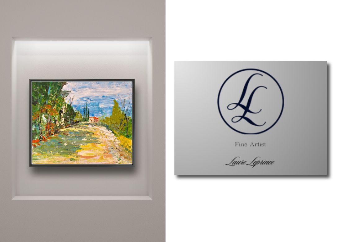 Peinture au Couteau œuvre Originale Numérique Mas Rouge