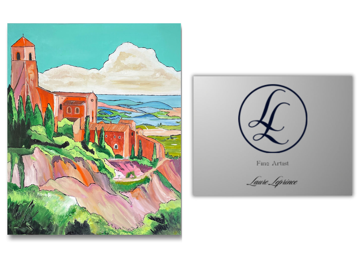 Peinture au Couteau œuvre Originale Numérique Roussillon