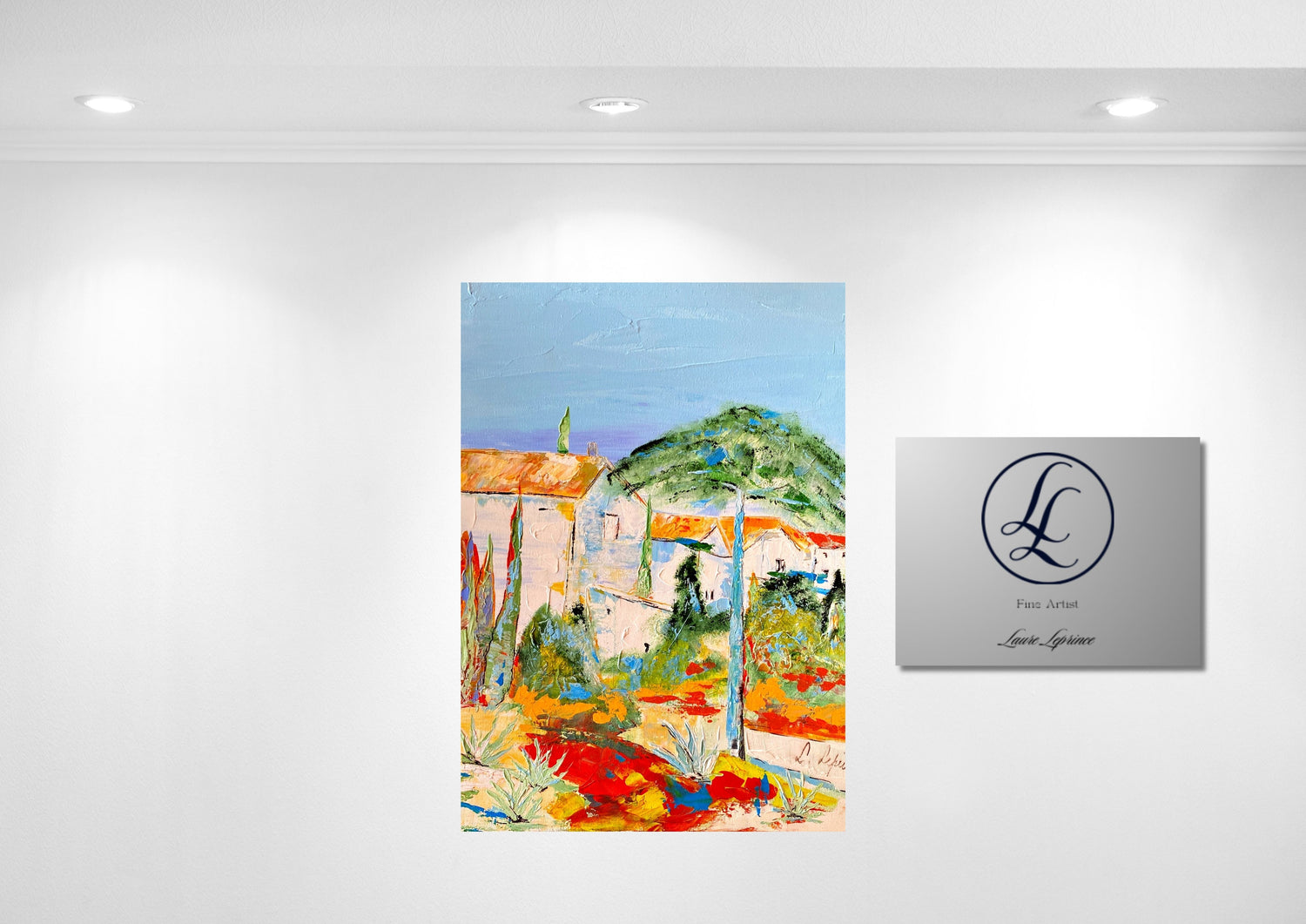 Peinture au Couteau œuvre Originale Numérique Mas Sud de France