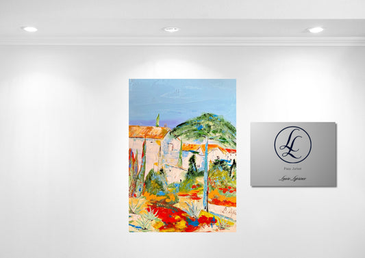 Peinture au Couteau œuvre Originale Numérique Mas Sud de France