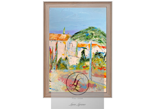 Peinture au Couteau œuvre Originale Numérique Mas Sud de France